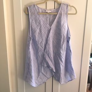 JJill lilac asymmetric sleeveless blouse, PL